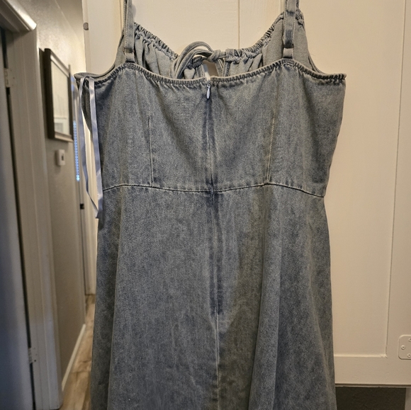 Flying Tomato Light Blue Denim Dress - Picture 3 of 4